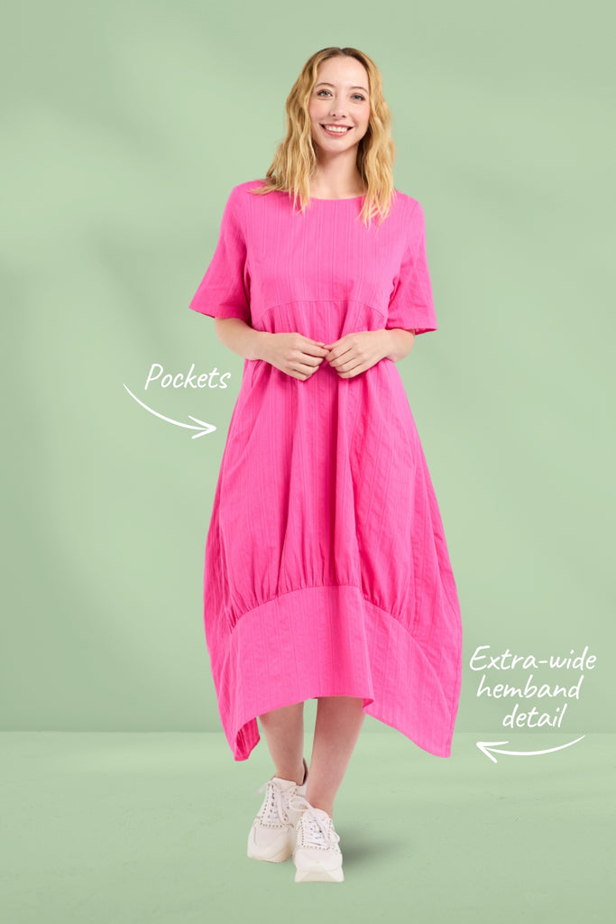 Seduce Selena Dress Hot Pink From BoxHill