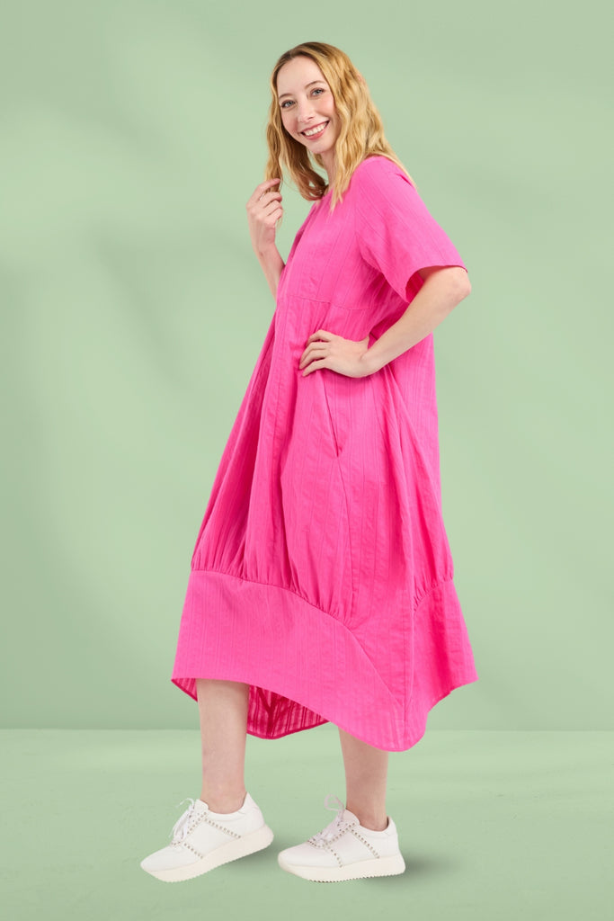 Seduce Selena Dress Hot Pink From BoxHill