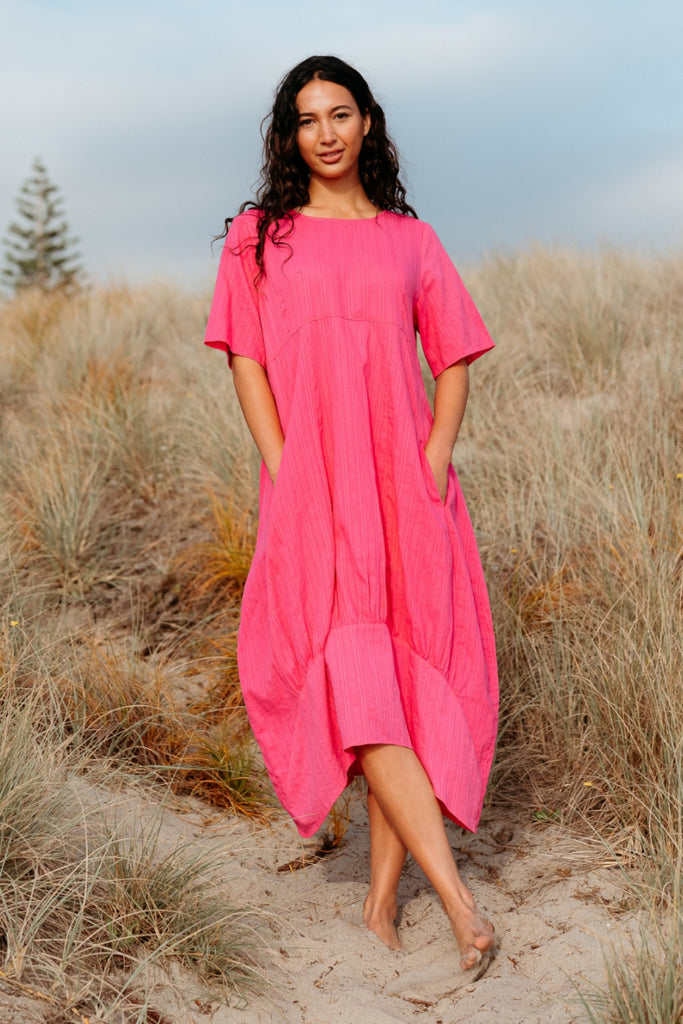 Seduce Selena Dress Hot Pink From BoxHill