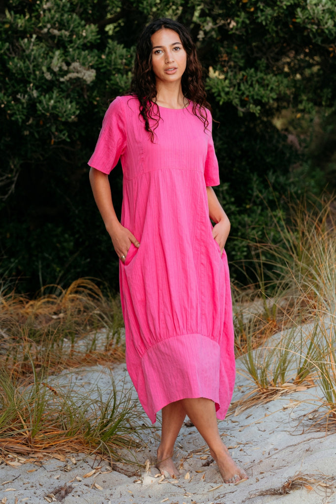 Seduce Selena Dress Hot Pink From BoxHill