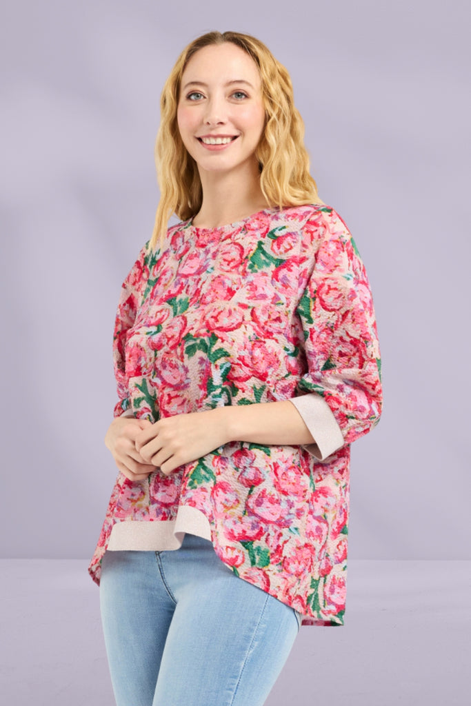 PRE-ORDER Seduce Taylor Top Berry Strokes From BoxHill