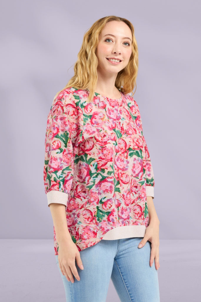 PRE-ORDER Seduce Taylor Top Berry Strokes From BoxHill