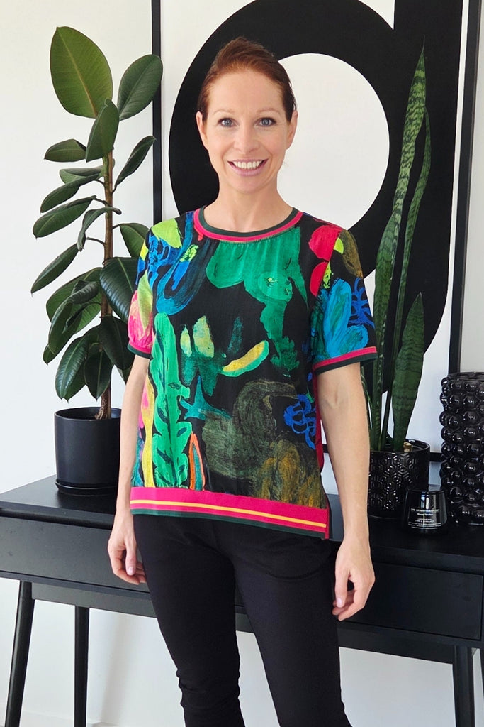 PRE-ORDER Seduce Zoe Top Midnight Fern From BoxHill