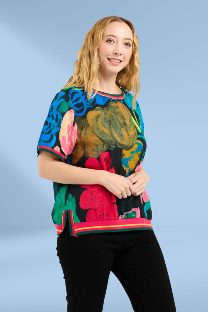 Seduce Zoe Top Midnight Fern From BoxHill