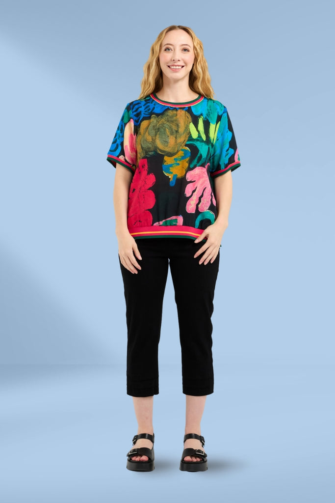 Seduce Zoe Top Midnight Fern From BoxHill