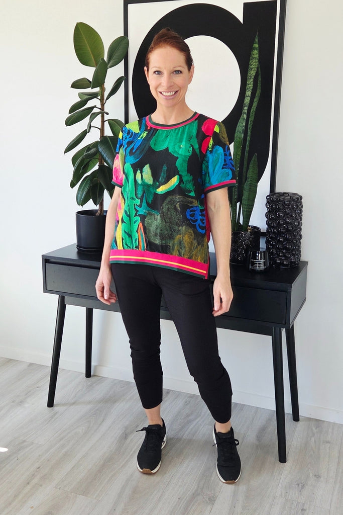 PRE-ORDER Seduce Zoe Top Midnight Fern From BoxHill