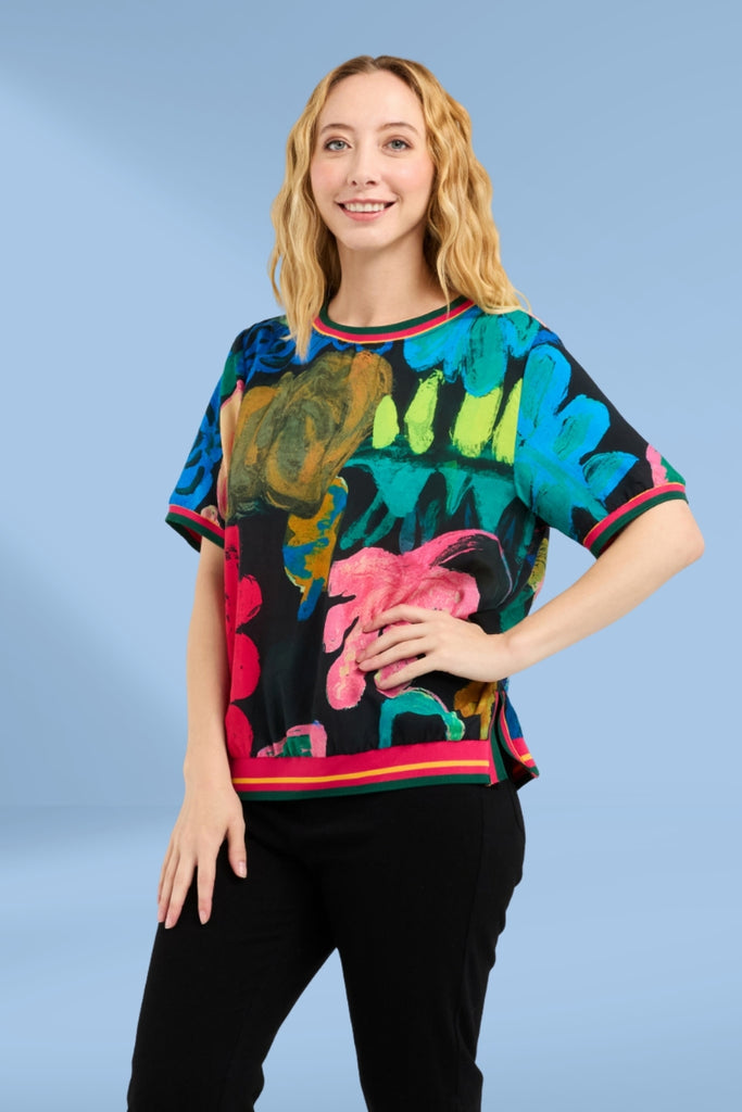 Seduce Zoe Top Midnight Fern From BoxHill