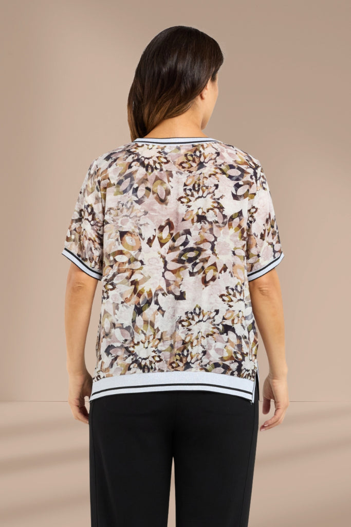 Seduce Zoe Top Sage Mosaic From BoxHill