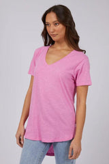 Silent Theory Marvellous Tee Bright Pink From BoxHill
