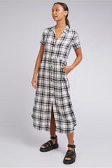 Silent Theory Sofie Check Dress Black White From BoxHill