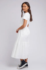 Silent Theory Stella Midi Dress White From BoxHill