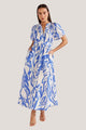 Staple the Label Mariella Midi Dress Cream Blue From BoxHill