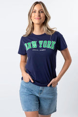 Stella and Gemma Ace T-Shirt New York Navy From BoxHill