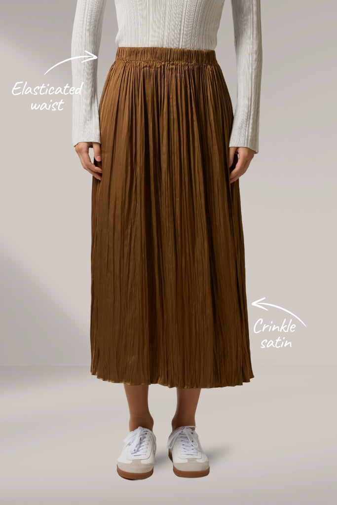 Stella and Gemma All Day Everyday Skirt Mocha From BoxHill