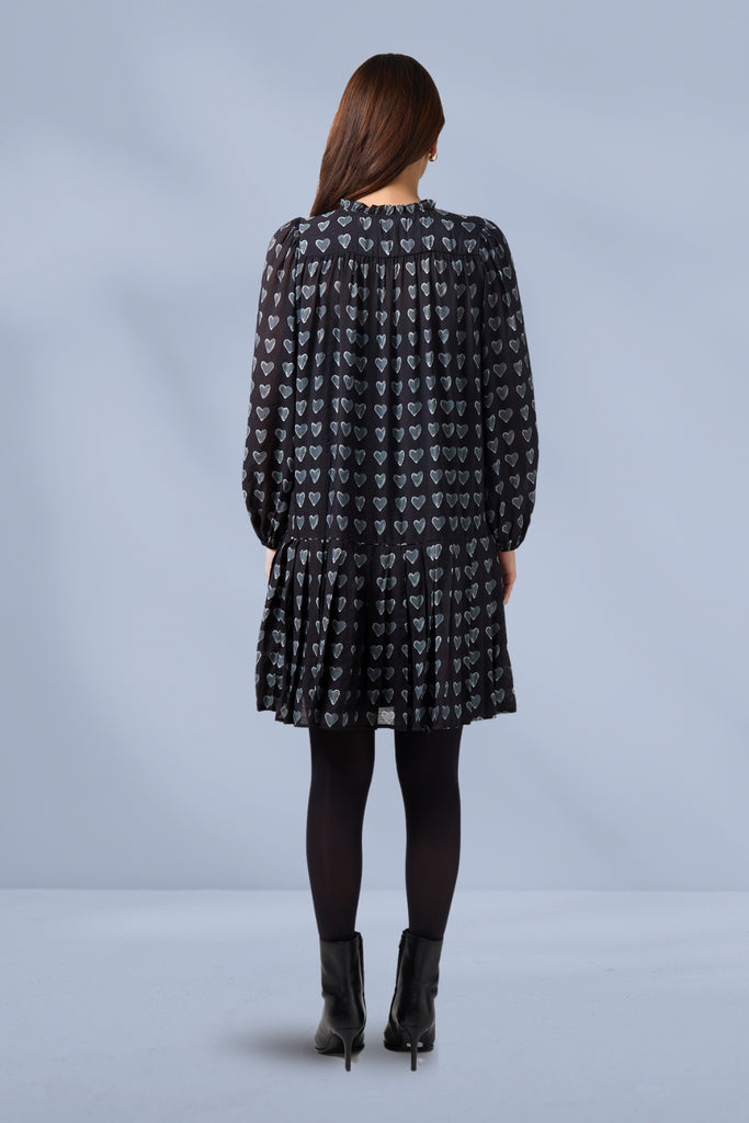 Stella and Gemma Allegra Heart Dress Dark Blue From BoxHill