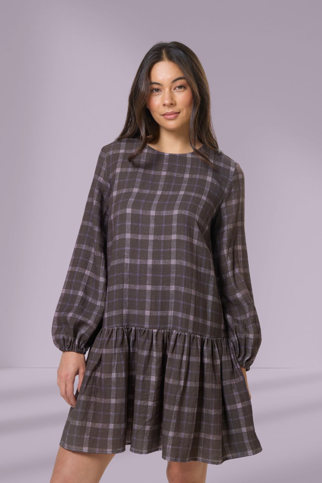 Stella and Gemma Arabella Dress Rocky Road Plaid Stella and Gemma