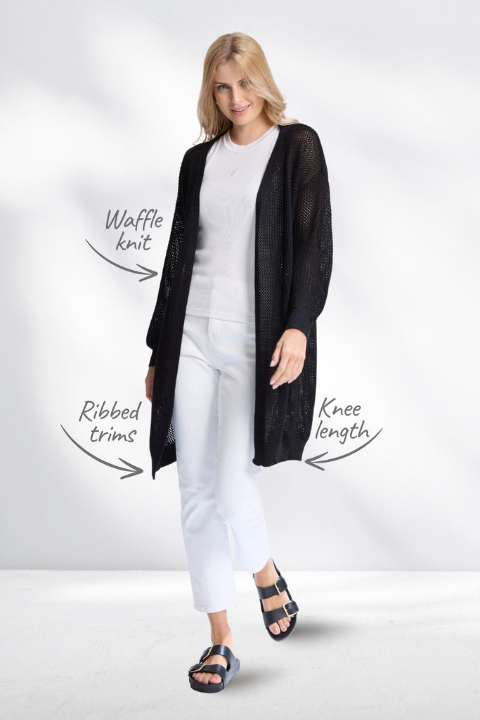 Stella and Gemma Arizona Cardi Black From BoxHill