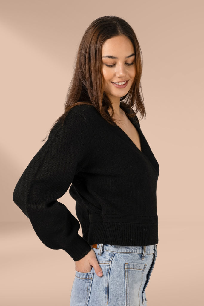 Stella and Gemma August Cardigan Black From BoxHill