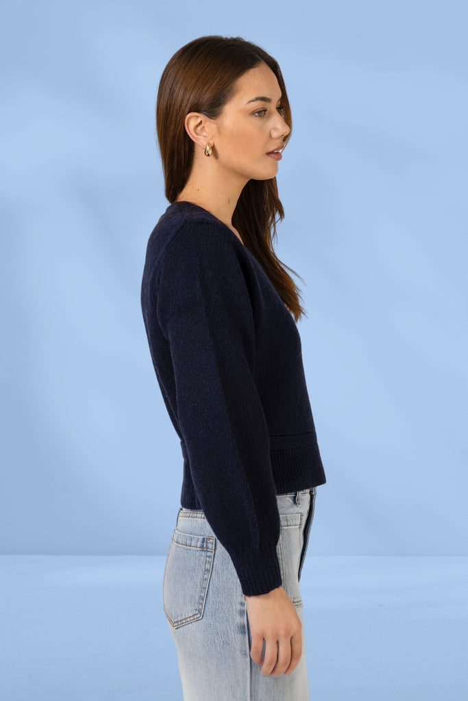 Stella and Gemma August Cardigan Navy From BoxHill