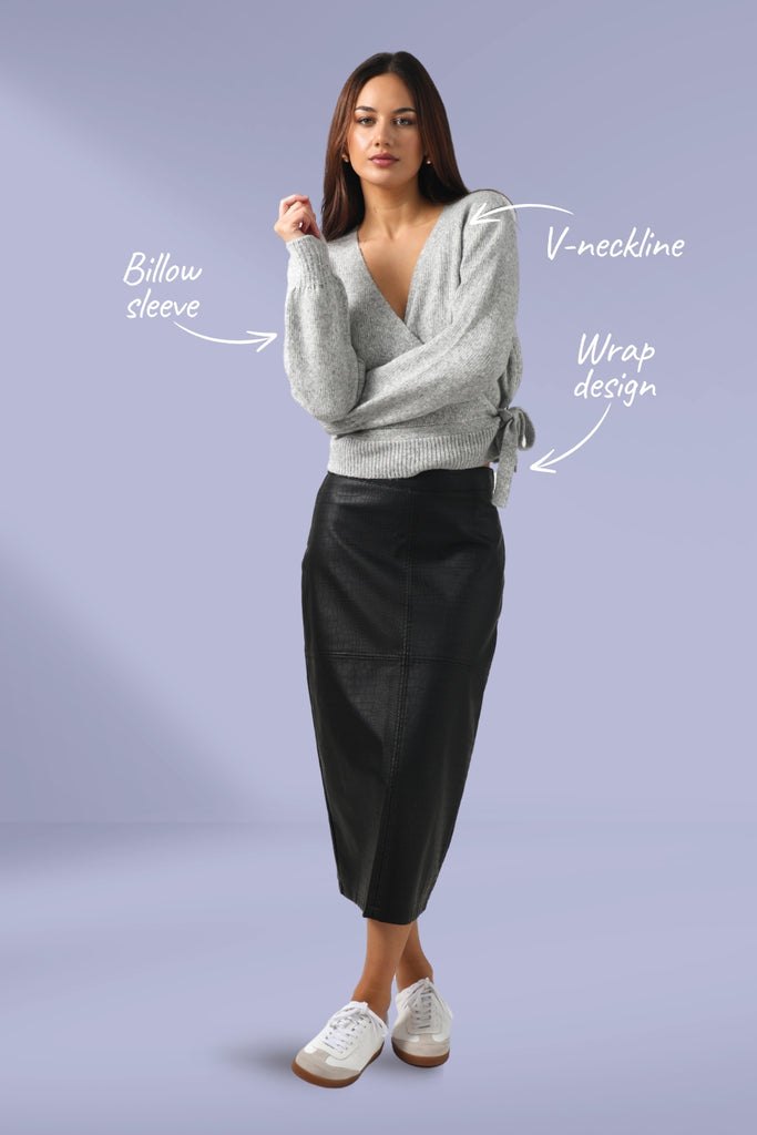 Stella and Gemma August Wrap Grey From BoxHill