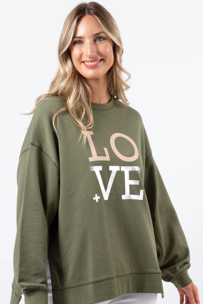 Stella and Gemma Blush Love Sunday Sweater Khaki From BoxHill