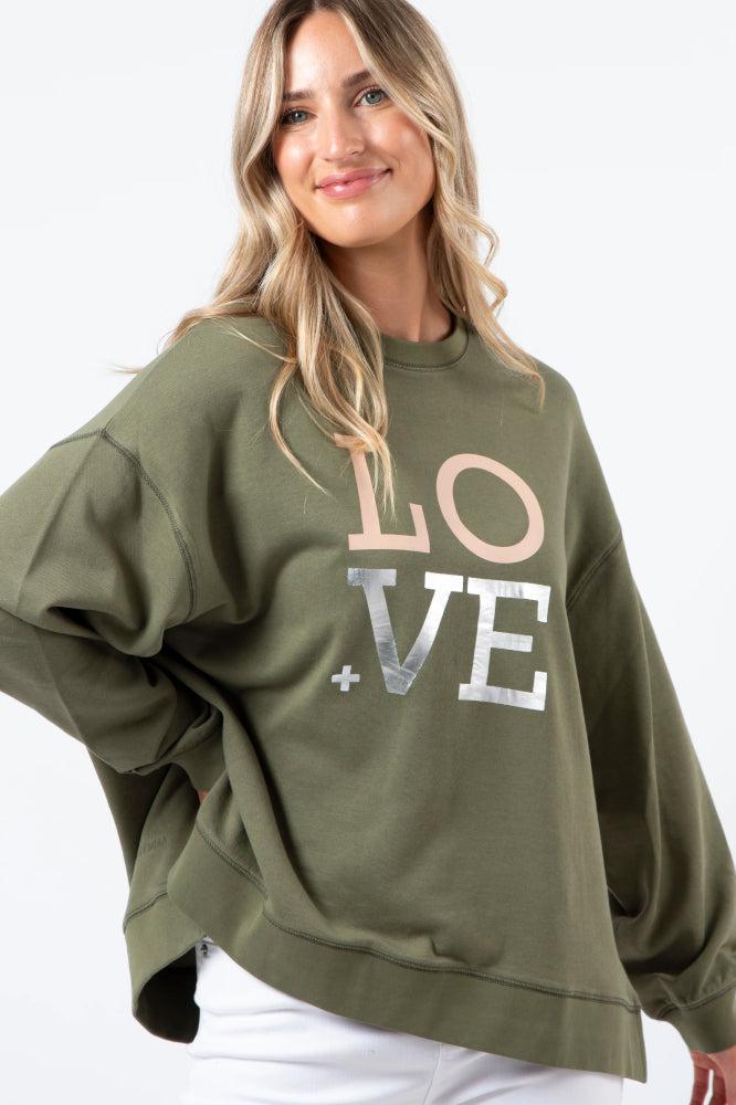 Stella and Gemma Blush Love Sunday Sweater Khaki From BoxHill