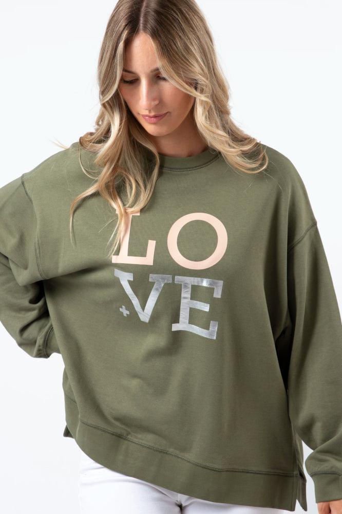 Stella and Gemma Blush Love Sunday Sweater Khaki From BoxHill