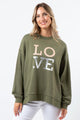 Stella and Gemma Blush Love Sunday Sweater Khaki From BoxHill
