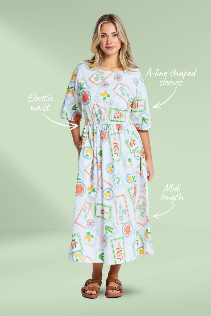 Stella and Gemma Carrie Dress Limoncello Spritz From BoxHill