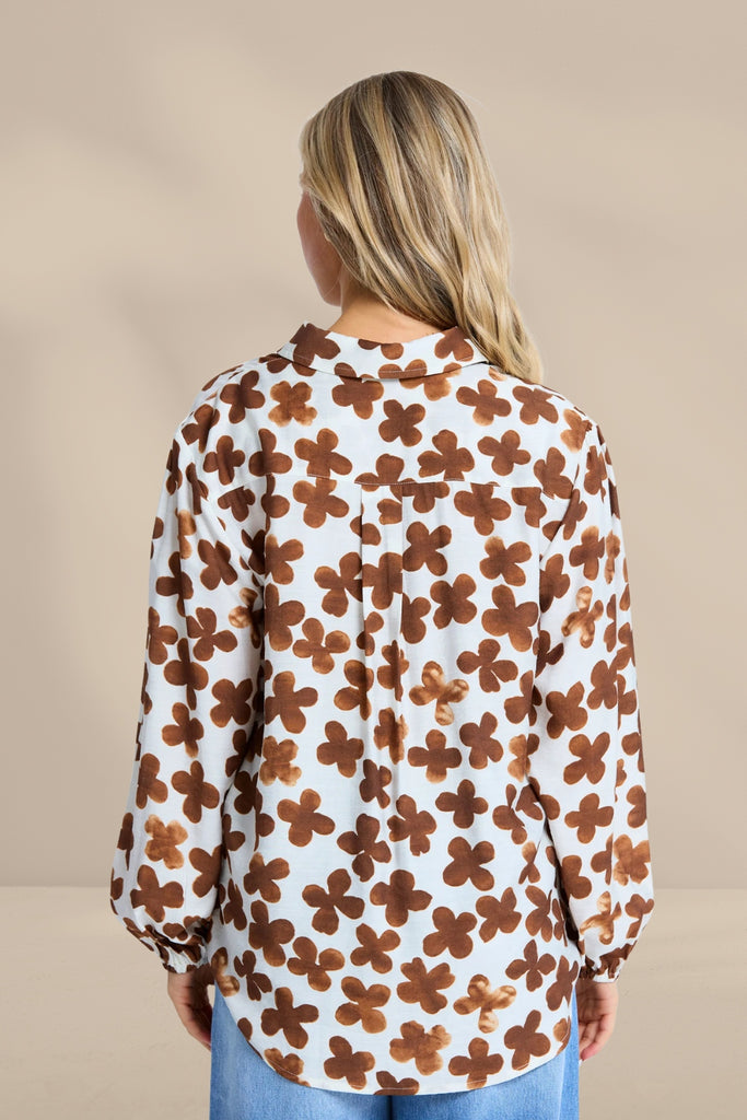 Stella and Gemma Charlotte Shirt Cocoa Bloom From BoxHill
