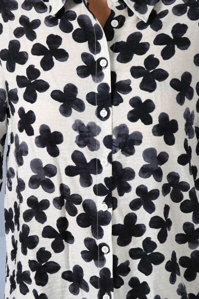 Stella and Gemma Charlotte Shirt Navy Flowers From BoxHill