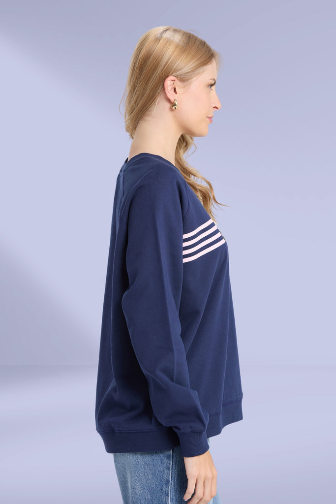 Stella and Gemma Classic Star Crossed Sweat Navy From BoxHill
