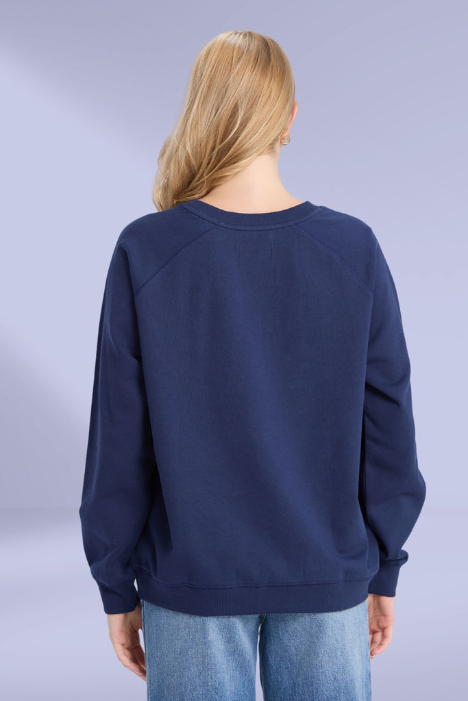 Stella and Gemma Classic Star Crossed Sweat Navy From BoxHill