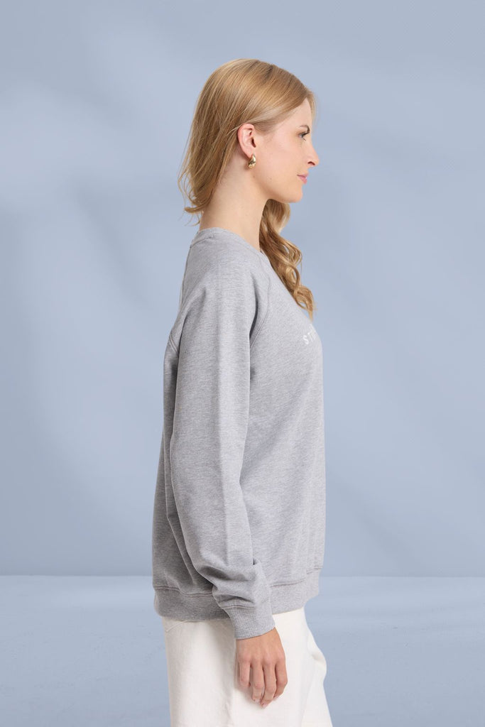 Stella and Gemma Classic Sweat Grey Marle From BoxHill