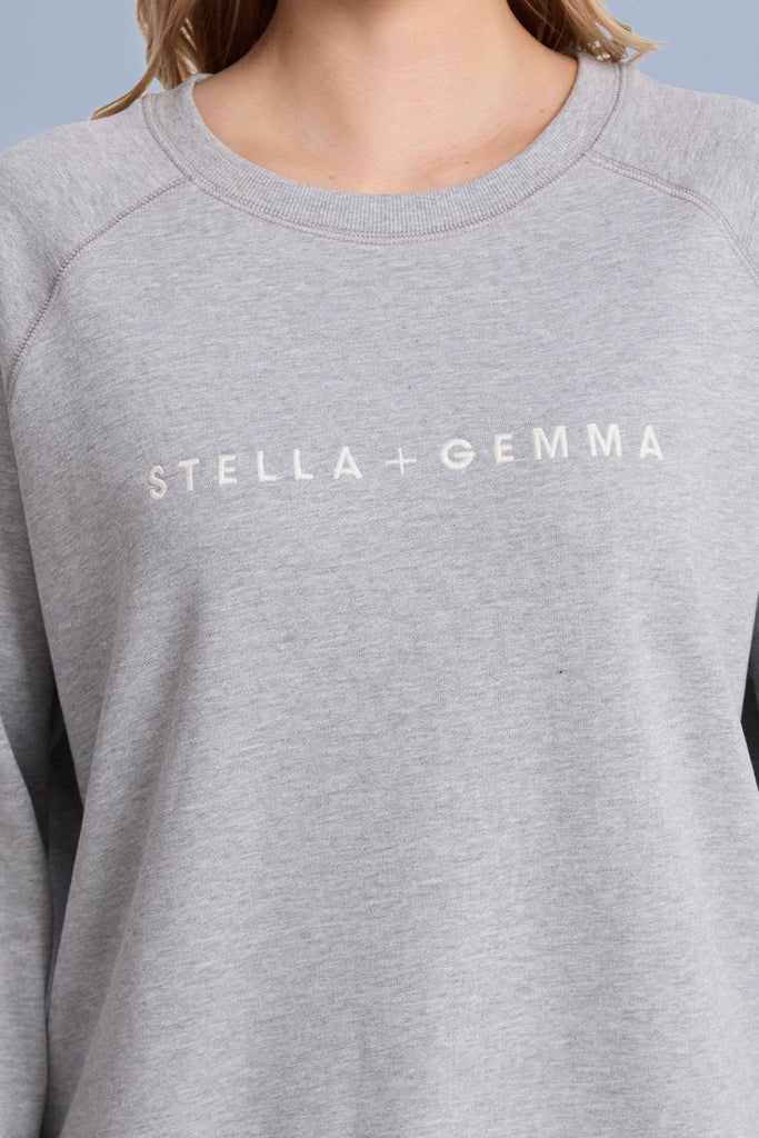 Stella and Gemma Classic Sweat Grey Marle From BoxHill