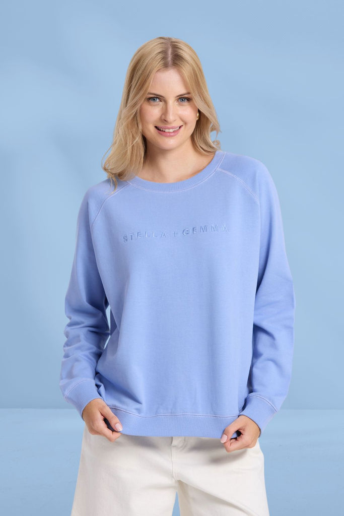 Stella and Gemma Classic Sweat Sky From BoxHill