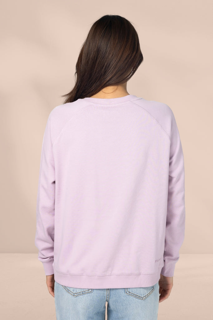 Stella and Gemma Classic Sweater Striped Star Lilac From BoxHill