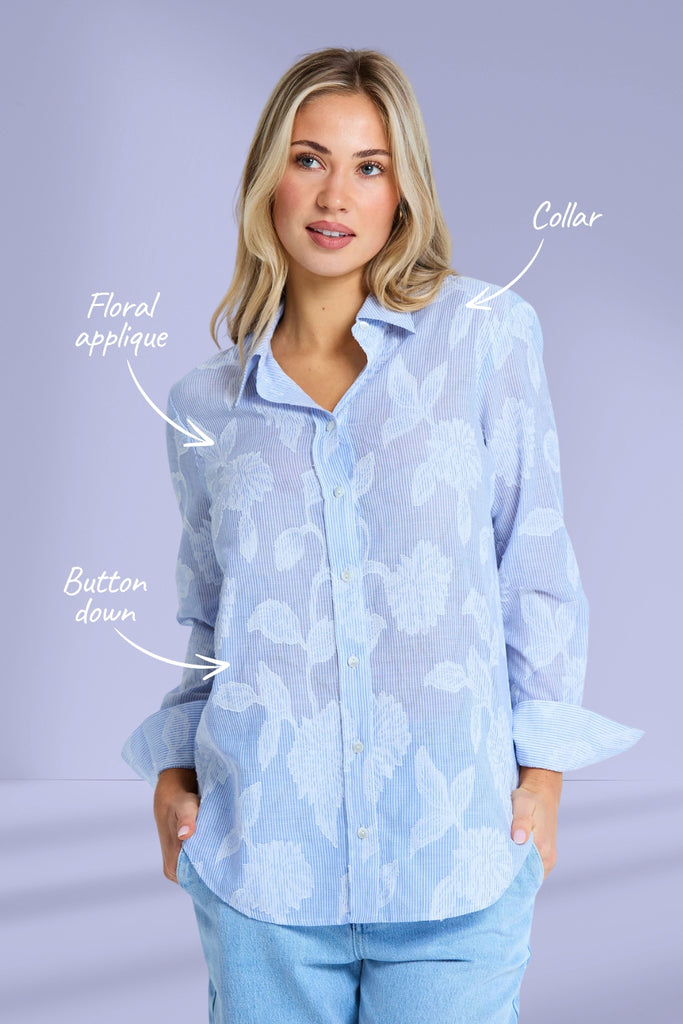 Stella and Gemma Dela Shirt Summer Stripe From BoxHill