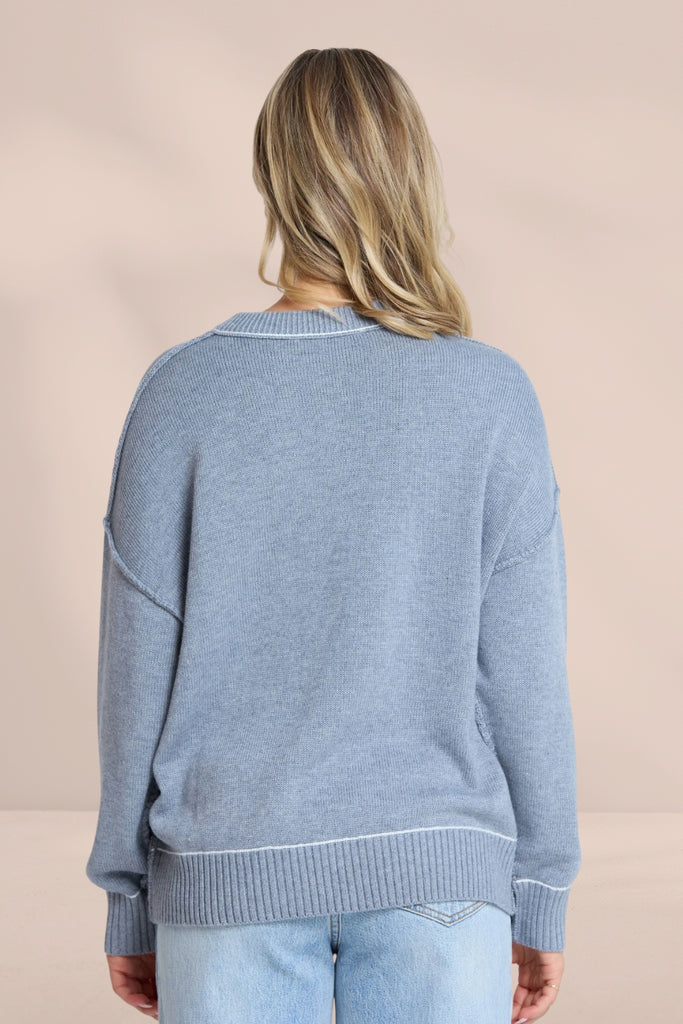 Stella and Gemma Denver Jumper Grey Marle From BoxHill