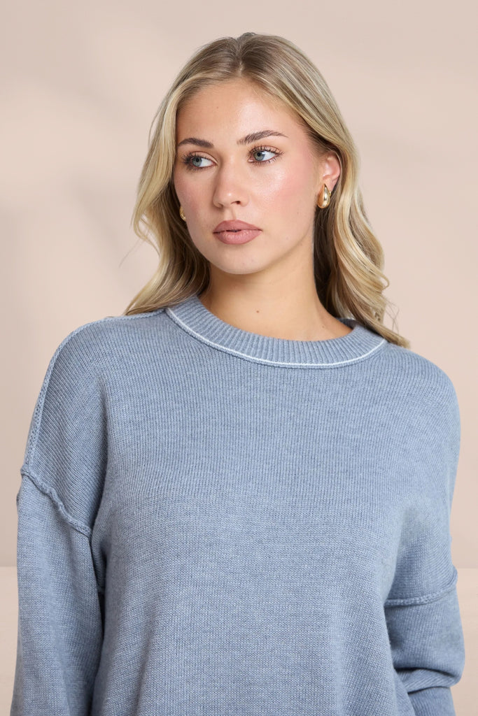 Stella and Gemma Denver Jumper Grey Marle From BoxHill