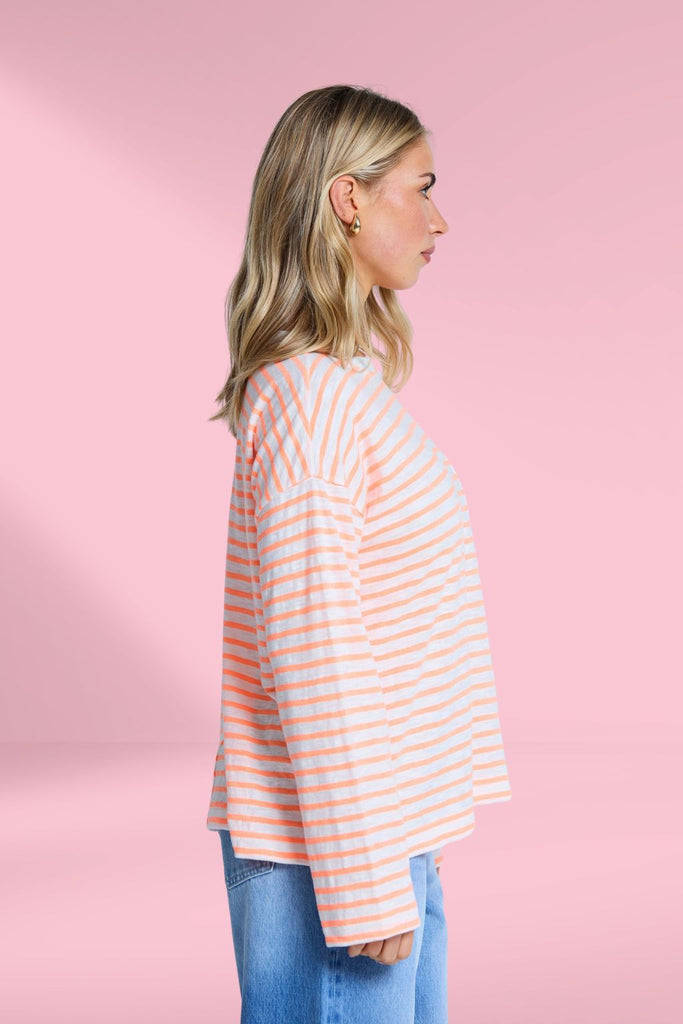 Stella and Gemma Drop Shoulder Tee Glow Track From BoxHill