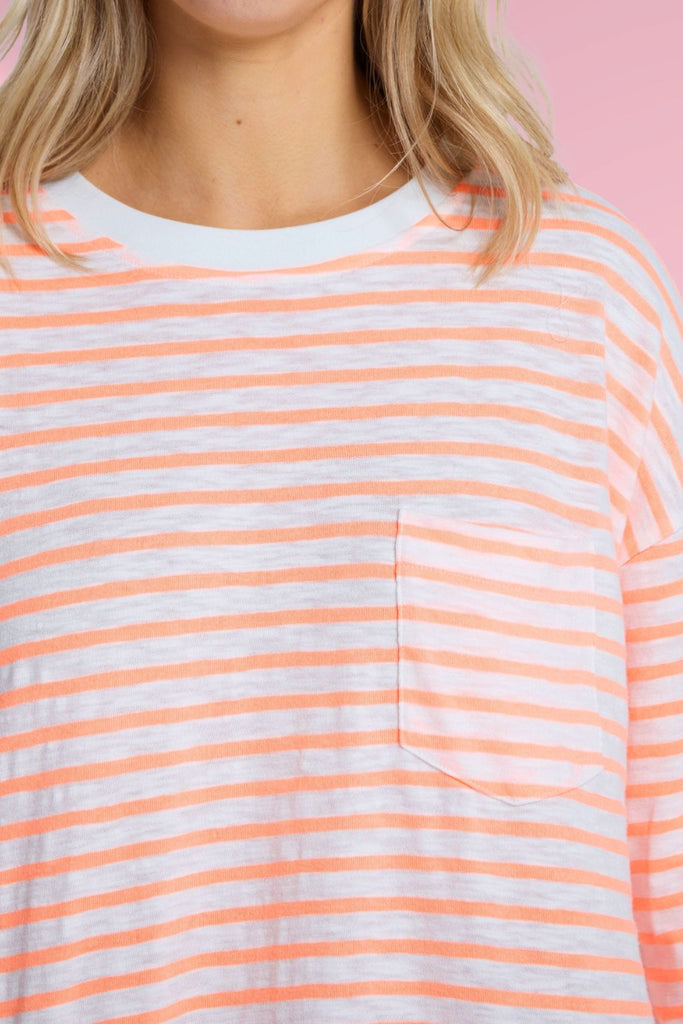 Stella and Gemma Drop Shoulder Tee Glow Track From BoxHill