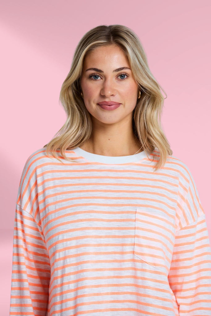 Stella and Gemma Drop Shoulder Tee Glow Track From BoxHill