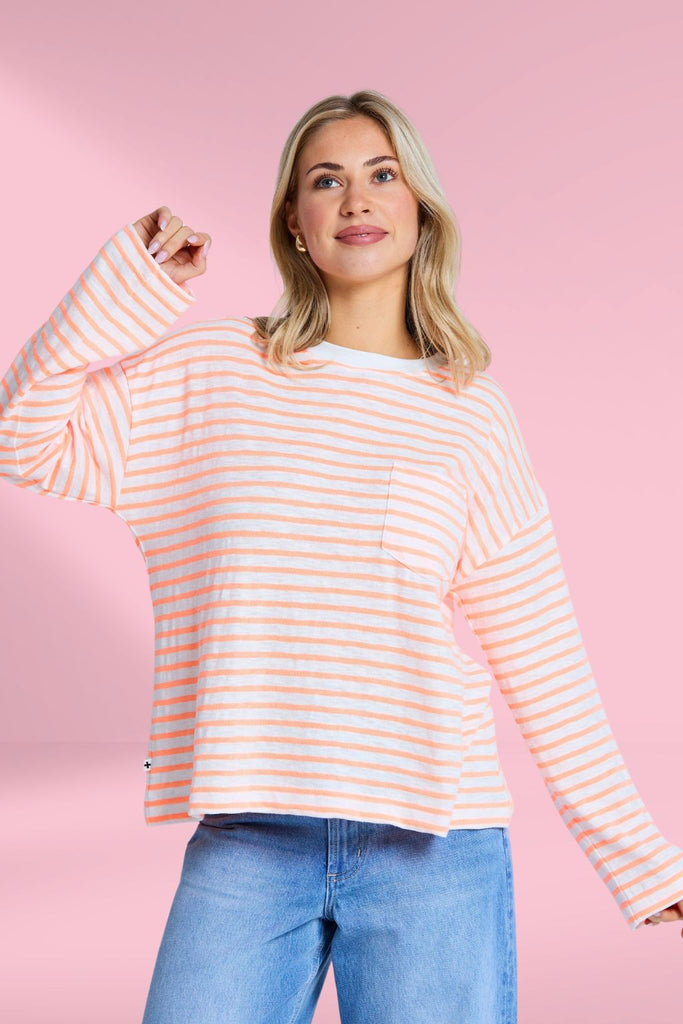 Stella and Gemma Drop Shoulder Tee Glow Track From BoxHill