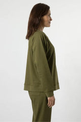 Stella and Gemma Everyday Sweater with Cross Khaki From BoxHill