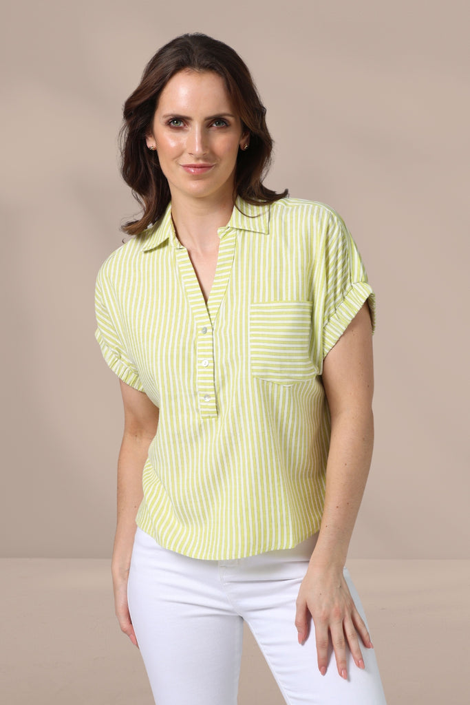 Stella and Gemma Gisele Shirt Lime From BoxHill