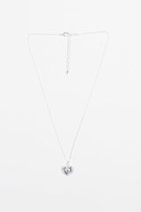 Stella and Gemma Heart And Crown Sunshine Necklace Silver From BoxHill