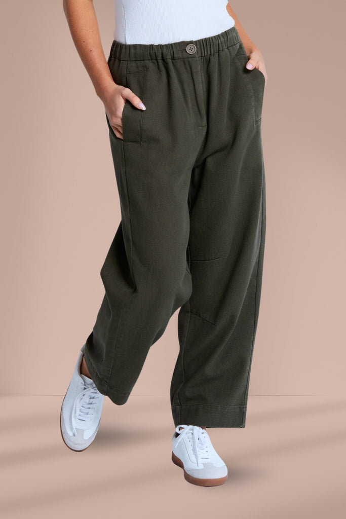 Stella and Gemma Jamie Barrel Pants Moss From BoxHill