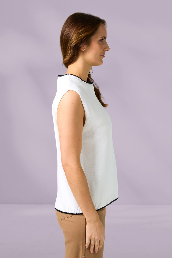 Stella and Gemma Jenni Vest White From BoxHill