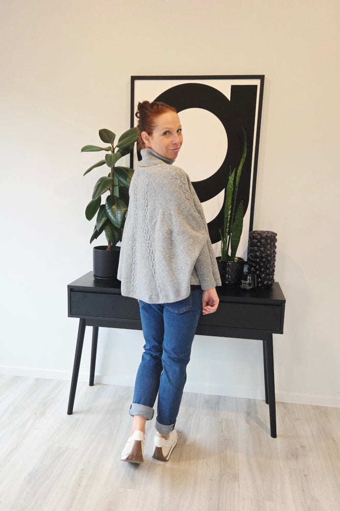 Stella and Gemma Joey Poncho Grey From BoxHill